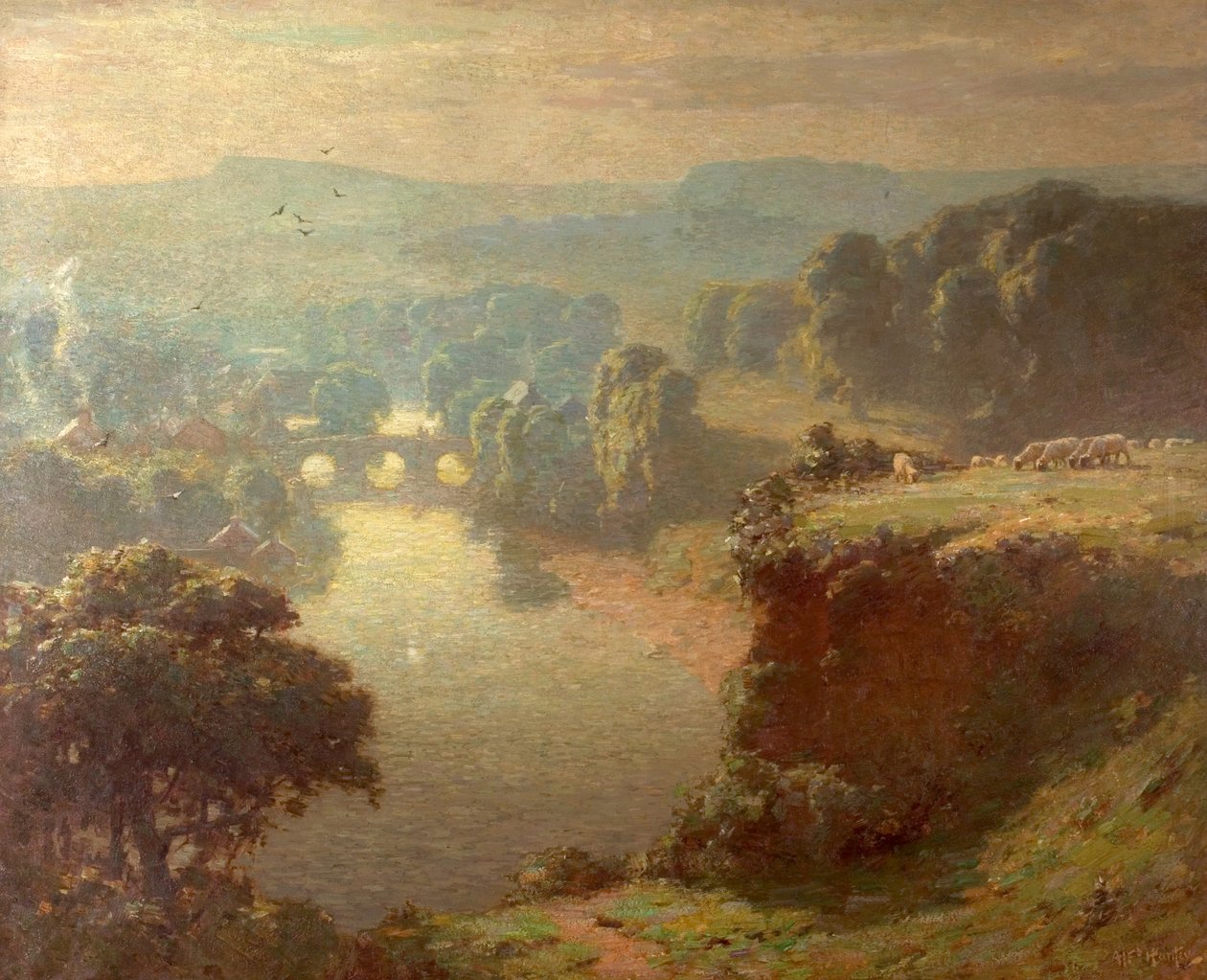 Morgen, Teme Dale, 1908 af Alfred Hartley