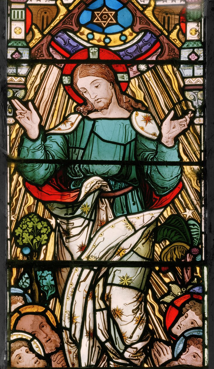 Kristus i majestæt, ca. 1867 (farvet glas) af Alfred Hassam