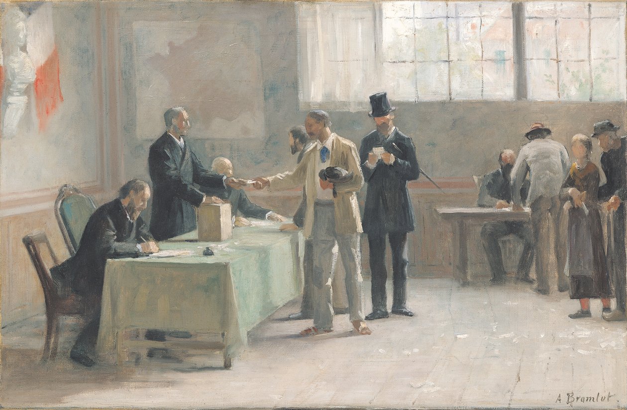 The Universal Franchise, 1888 af Alfred Henri Bramtot
