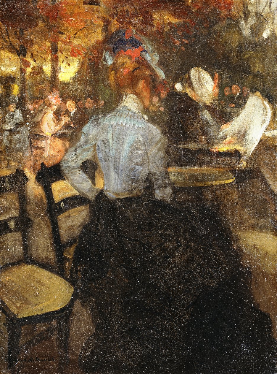Cafeen, ca. 1900 af Alfred Henry Maurer