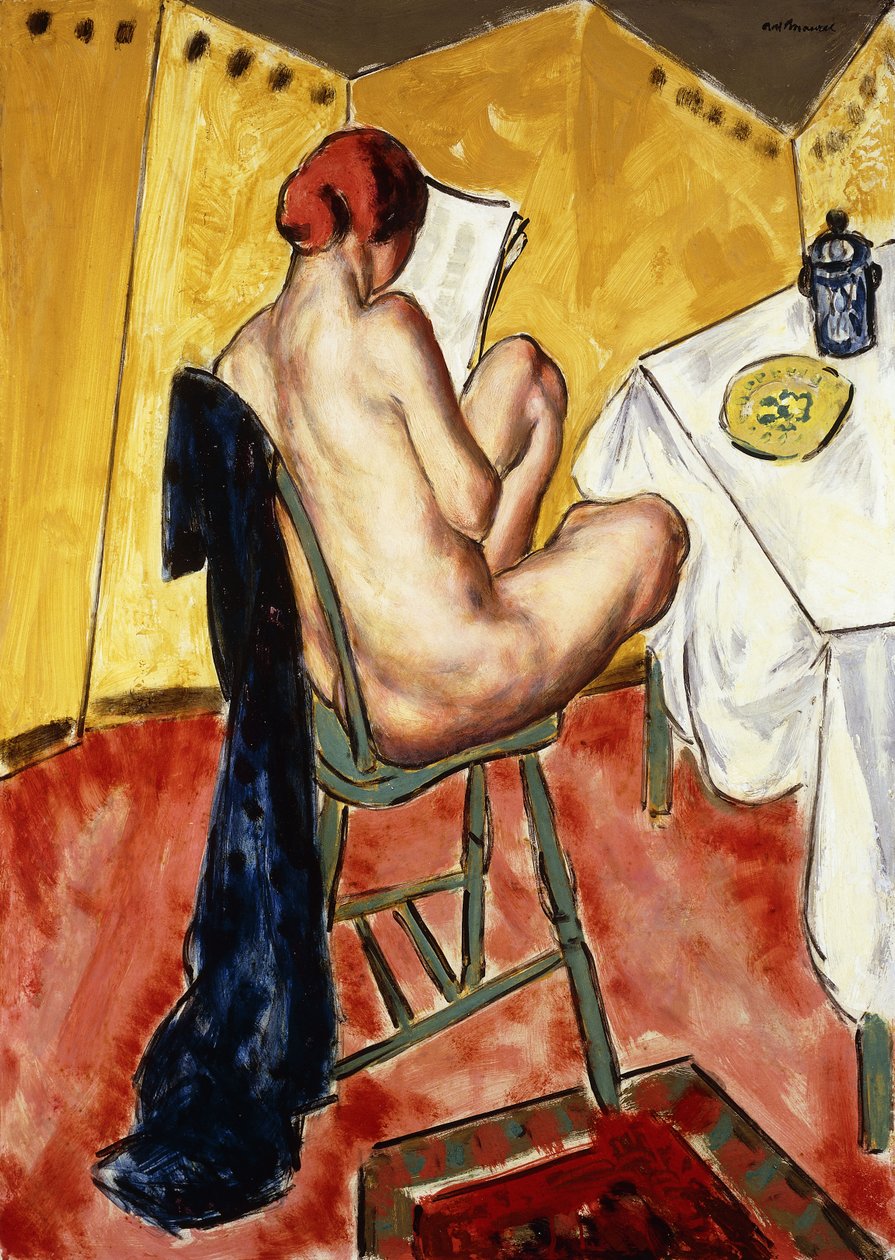 Den gule skærm, af Alfred Henry Maurer