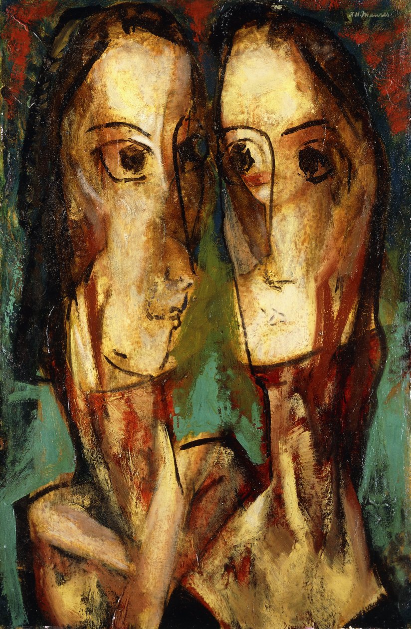 To hoveder, ca. 1928 af Alfred Henry Maurer