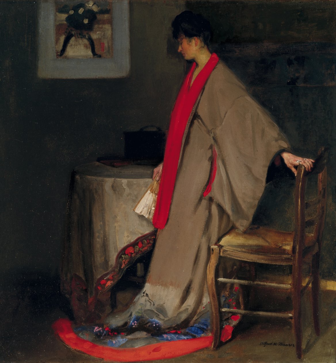 Ung kvinde i Kimono, ca. 1901 af Alfred Henry Maurer