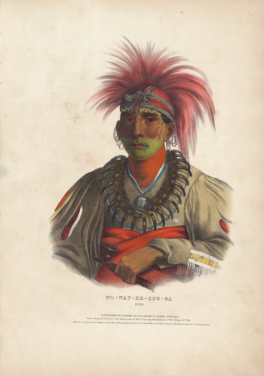 Ingen sum y - tilfælde g - er Otoe af Alfred Hoffy, after Charles Bird King