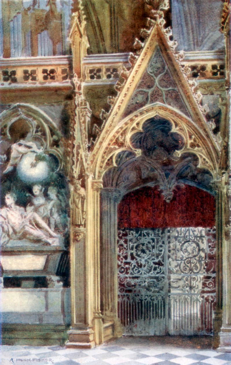 Indgang til koret, Westminster Abbey, 1902 af Alfred Hugh Fisher