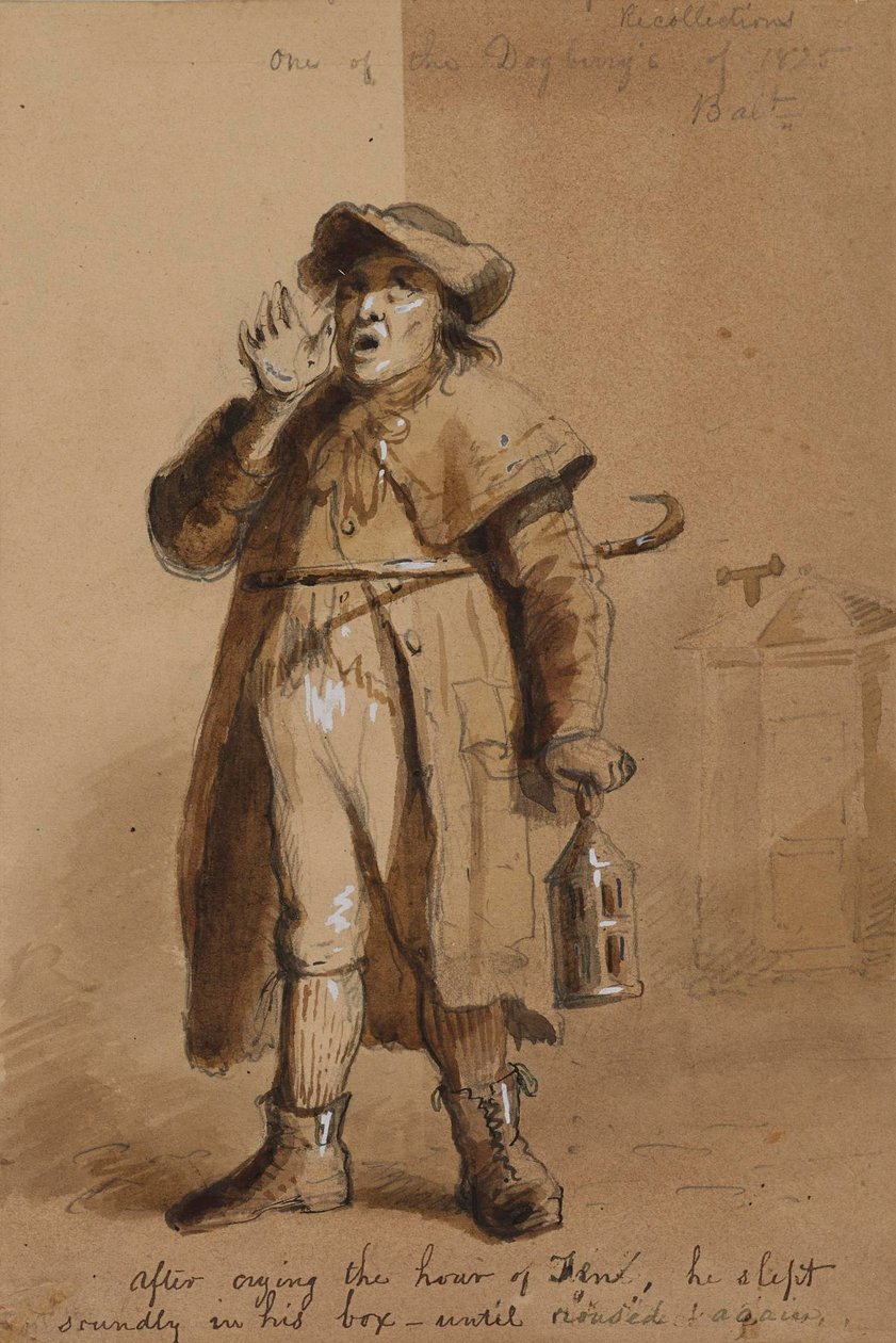 En nattevægter fra Baltimore af Alfred Jacob Miller