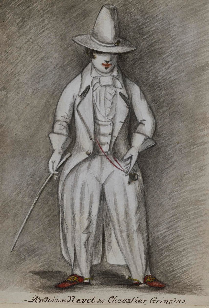 Antoine Ravel som Chevalier Grinaldo af Alfred Jacob Miller