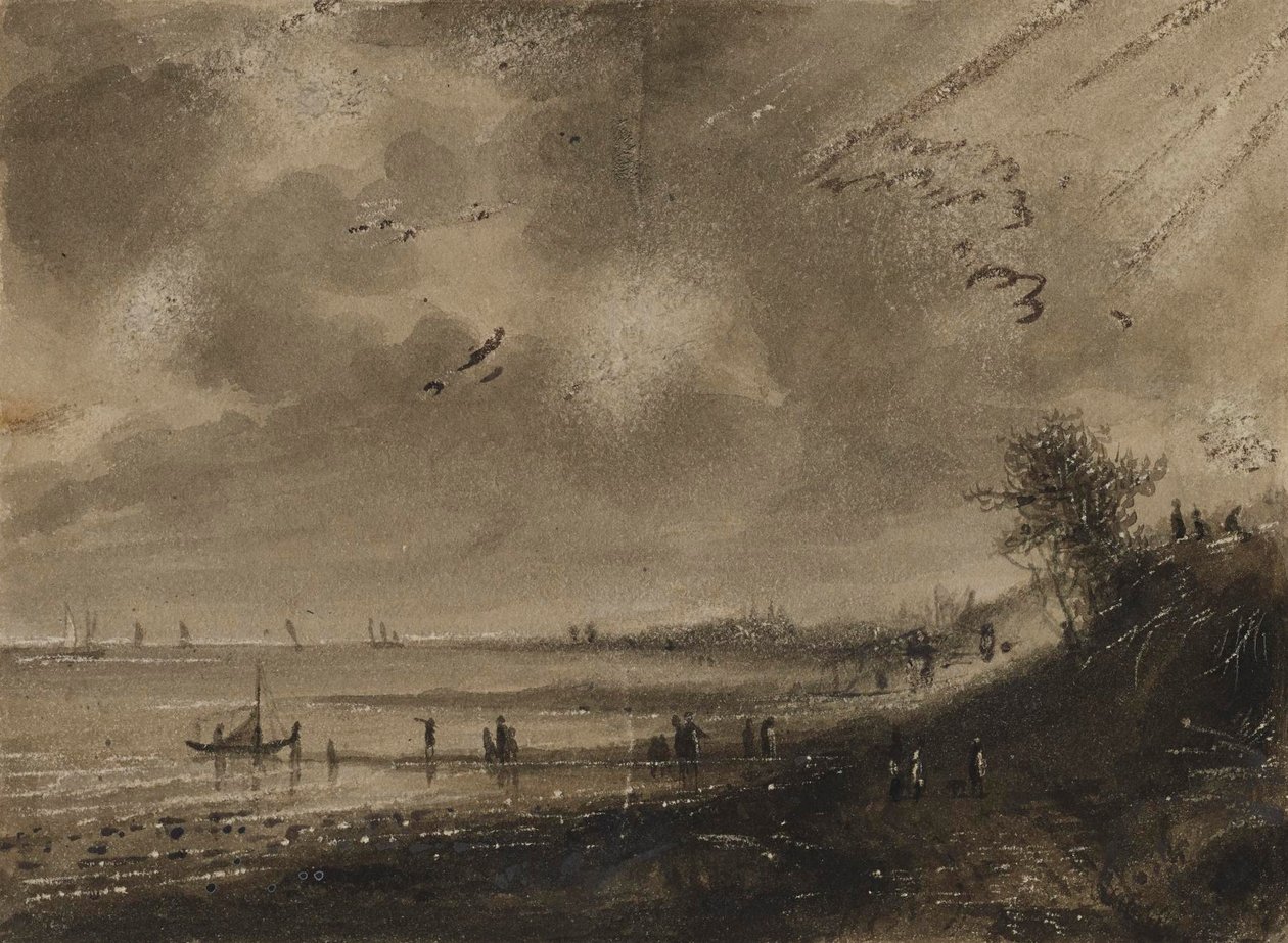 Kystscene af Alfred Jacob Miller