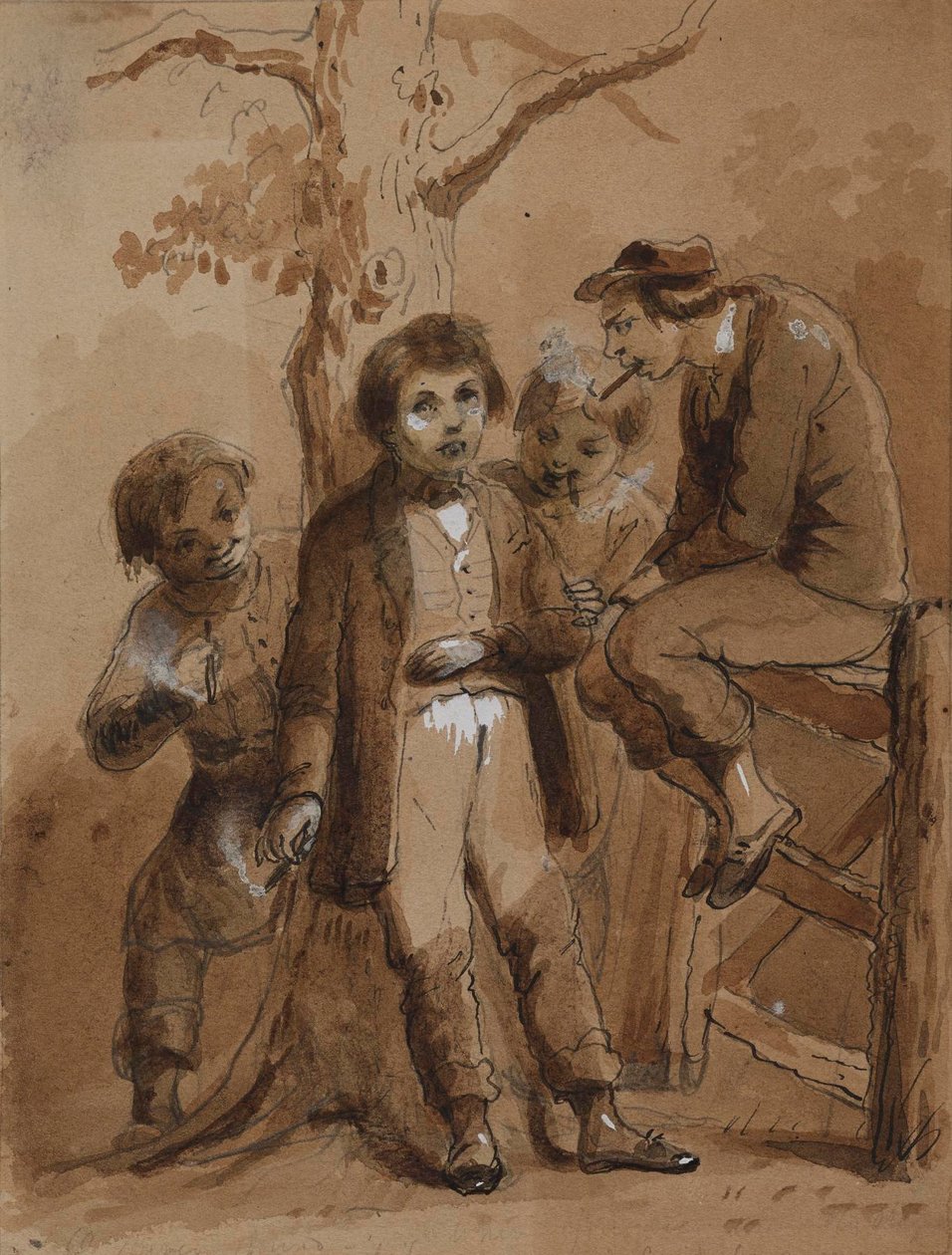 Berusede Sam af Alfred Jacob Miller
