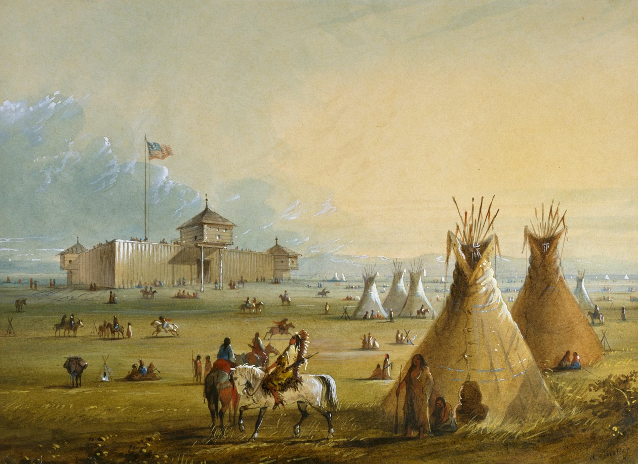 Fort Laramie af Alfred Jacob Miller