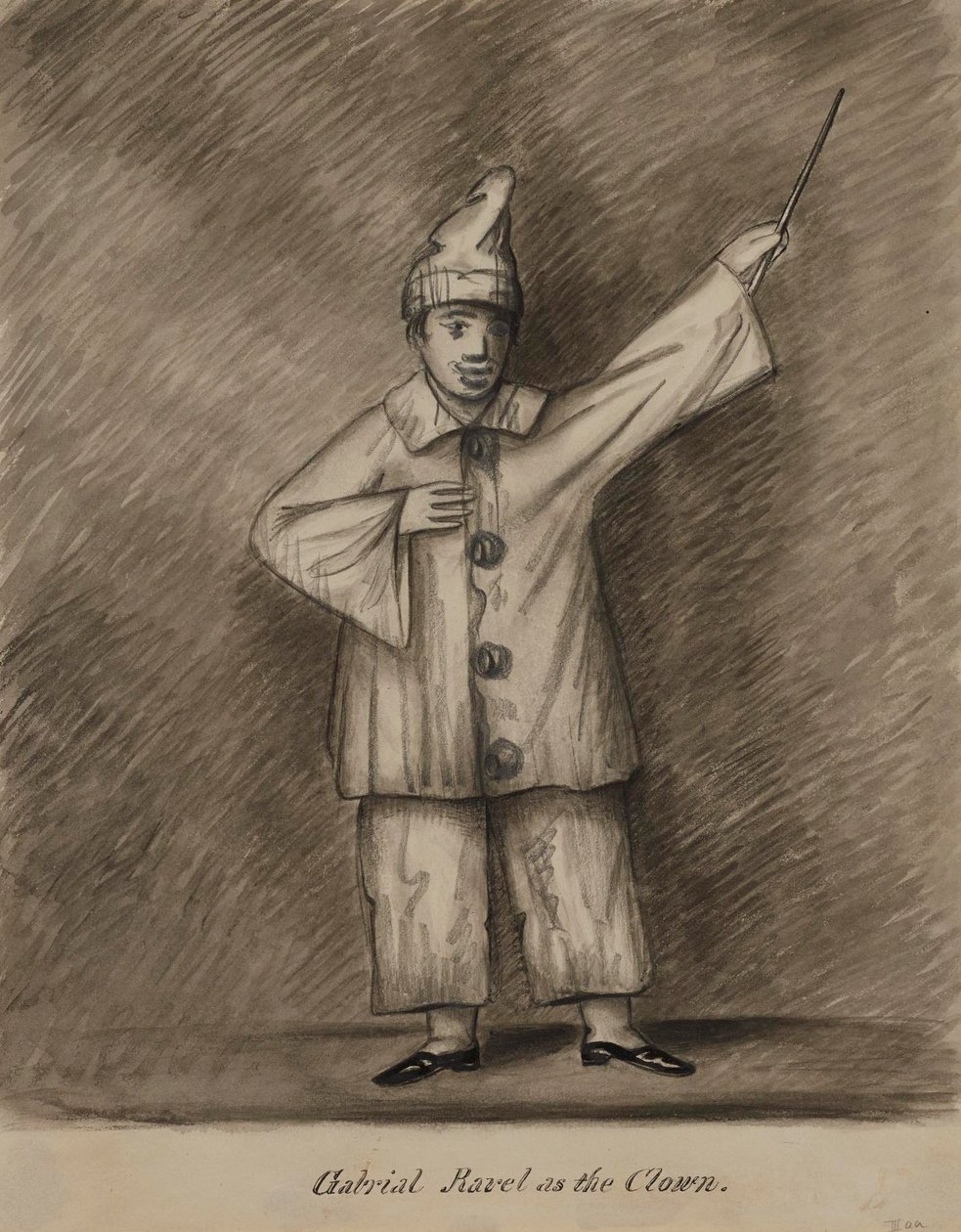 Gabriel Ravel som klovn af Alfred Jacob Miller