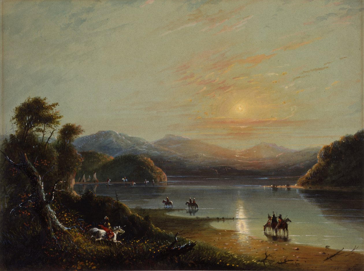 Green River (Oregon) af Alfred Jacob Miller