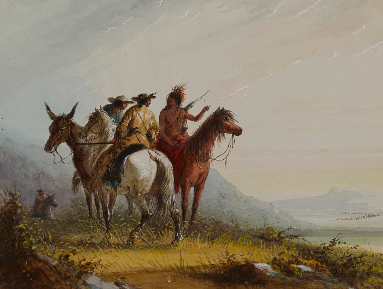 Indisk guide af Alfred Jacob Miller