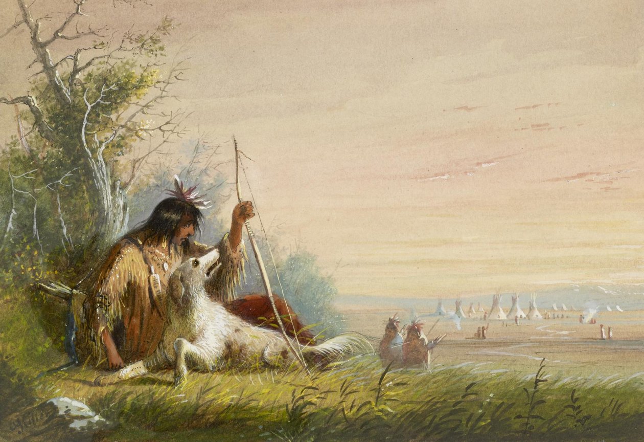 Indiansk løber af Alfred Jacob Miller