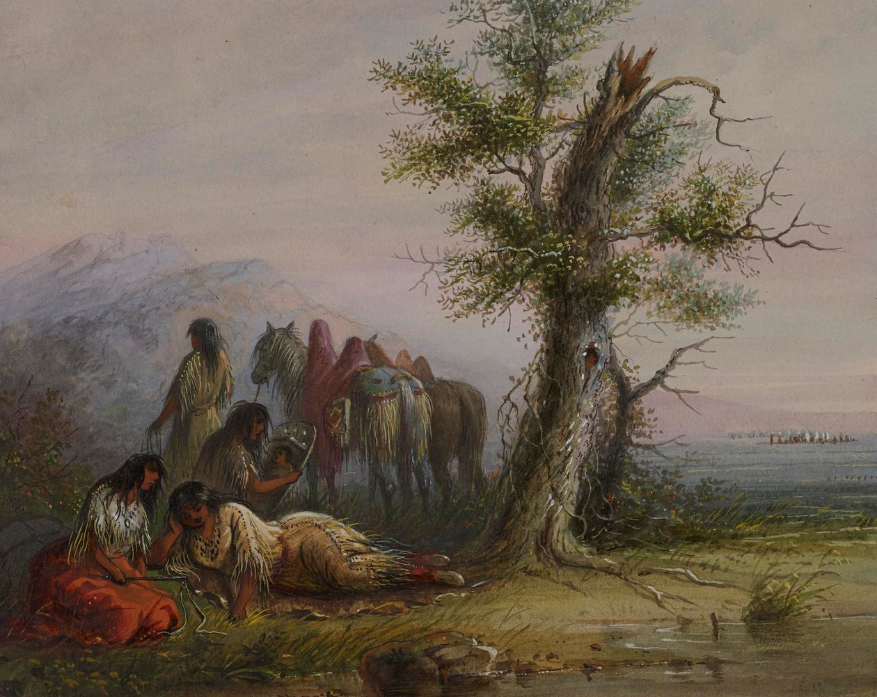 Indianske kvinder af Alfred Jacob Miller