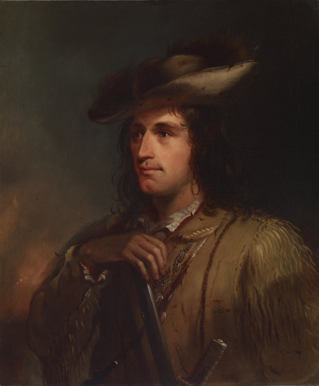Portræt af Antoine Clement af Alfred Jacob Miller