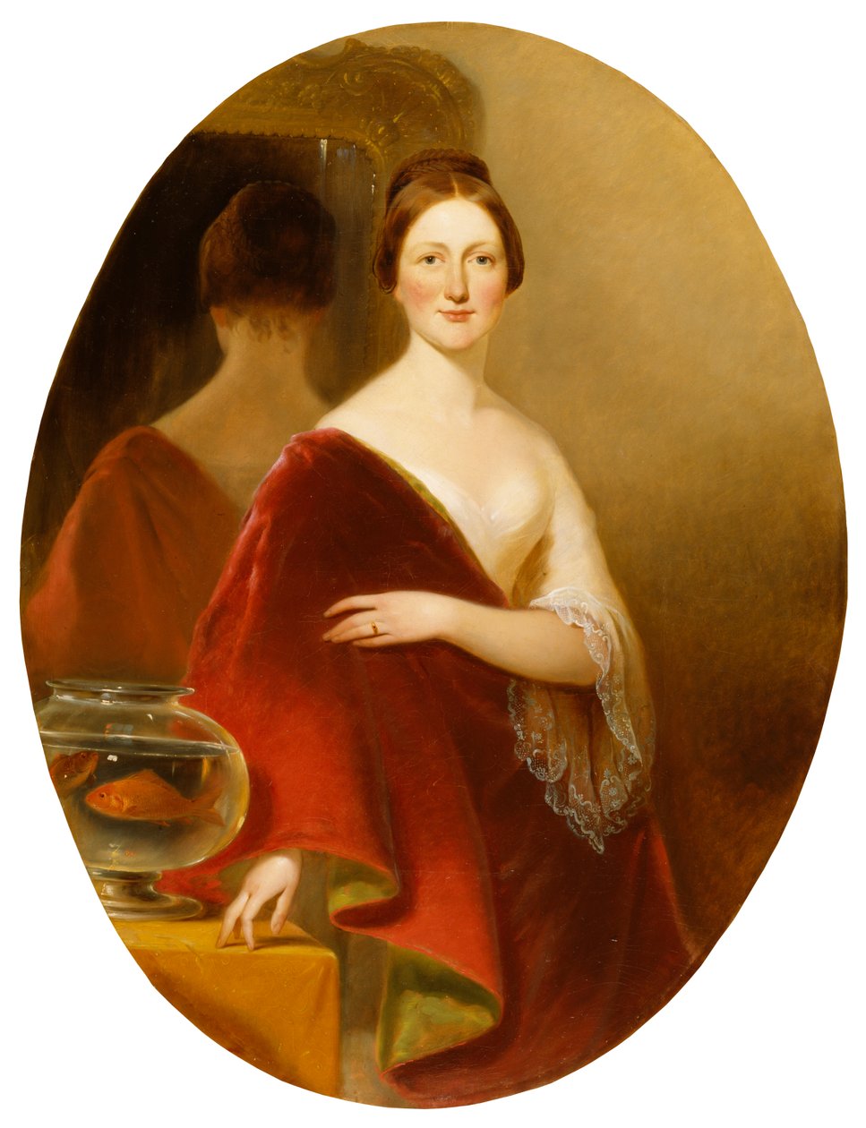 Portræt af fru Decatur Howard Miller (Eliza Credilla Hare) af Alfred Jacob Miller