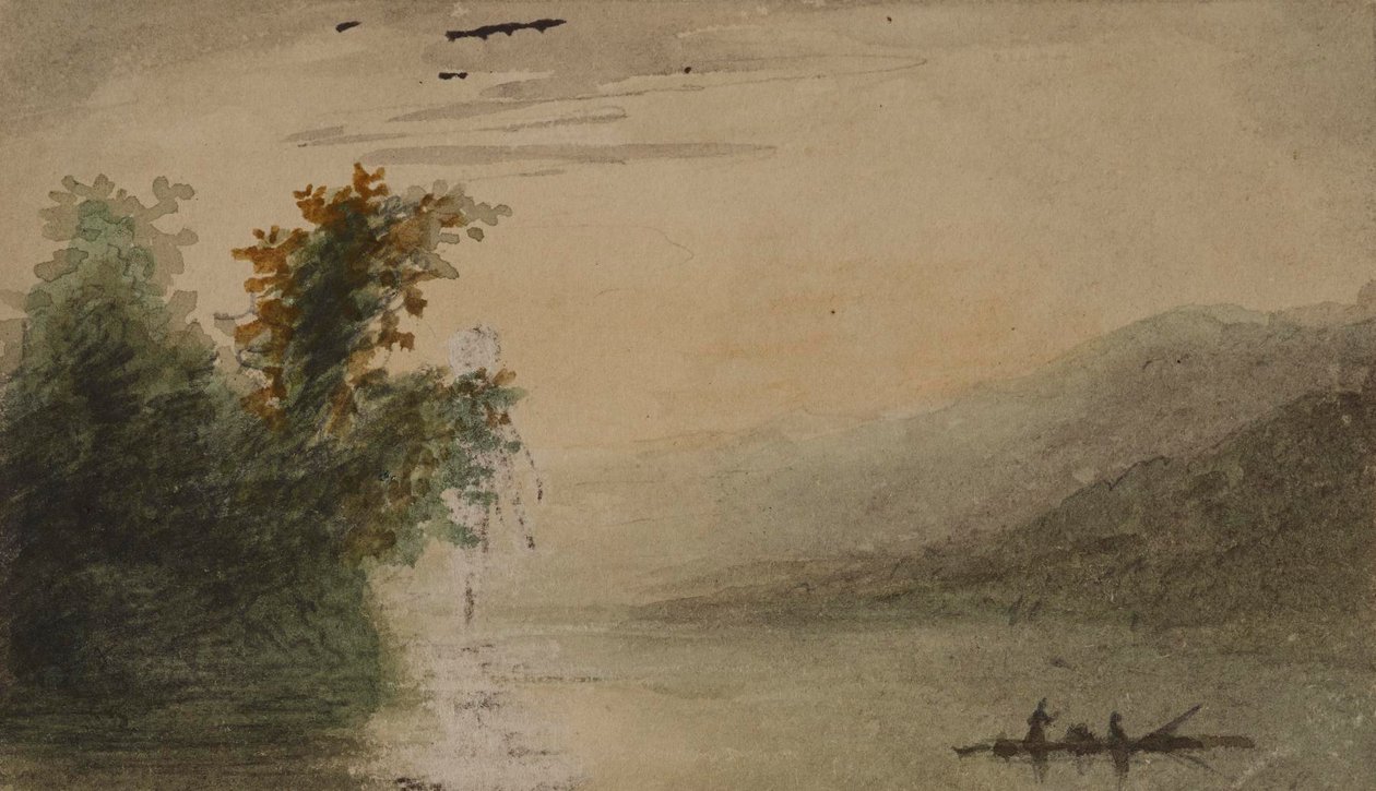Udsigt over floden af Alfred Jacob Miller