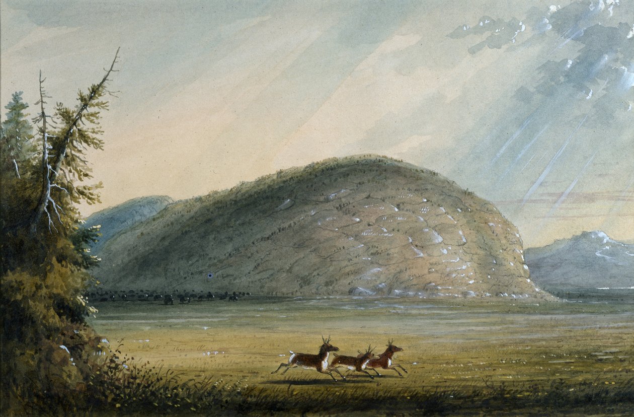 Uafhængighedens klippe af Alfred Jacob Miller