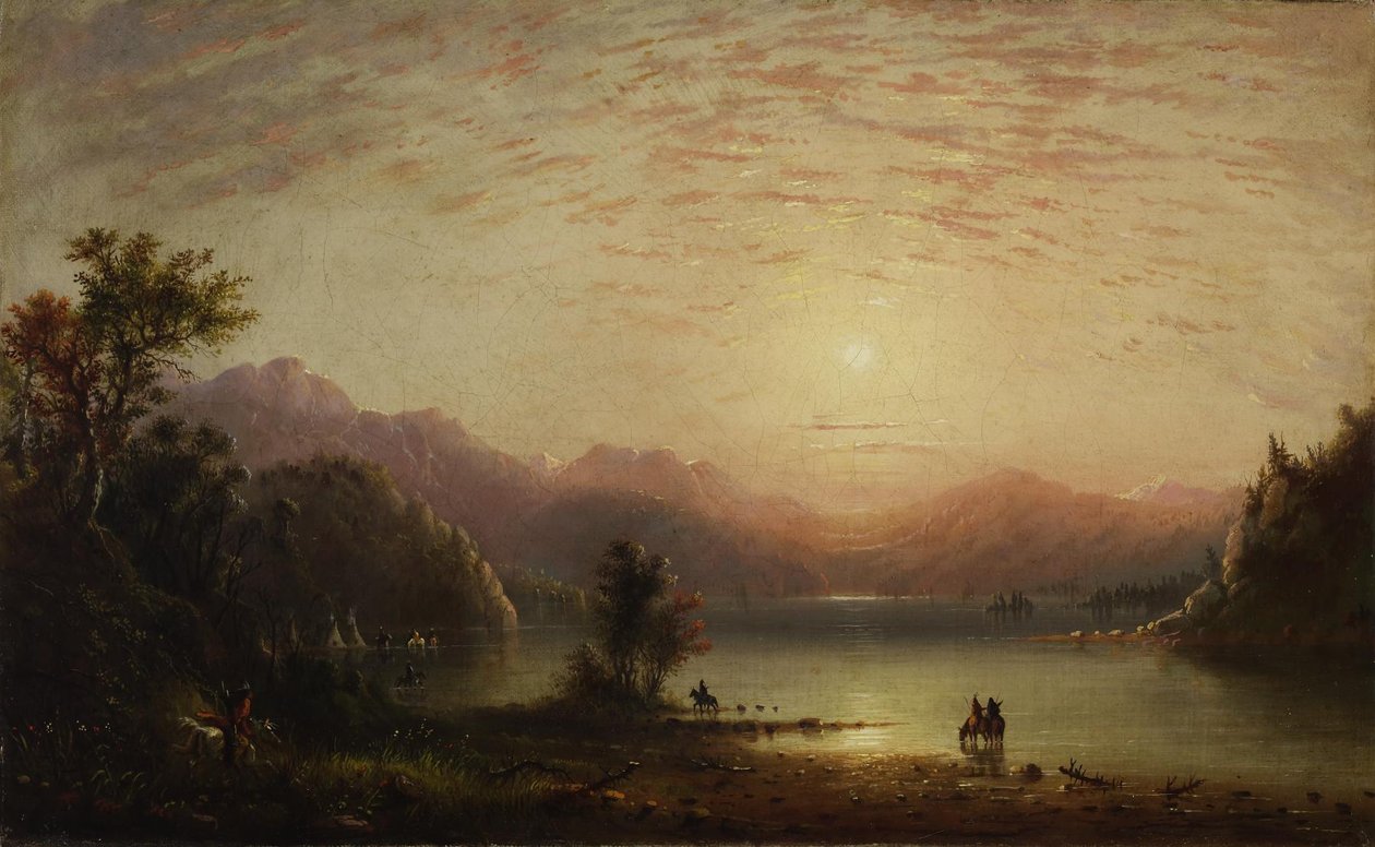 Udsigt over Rocky Mountains af Alfred Jacob Miller