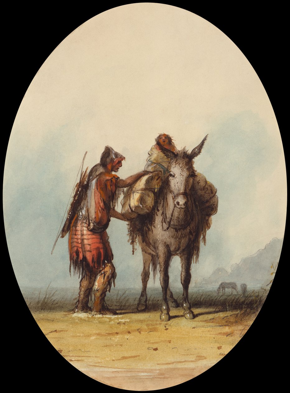 Root Diggers, ca. 1837 (akvarel og gouache på papir) af Alfred Jacob Miller