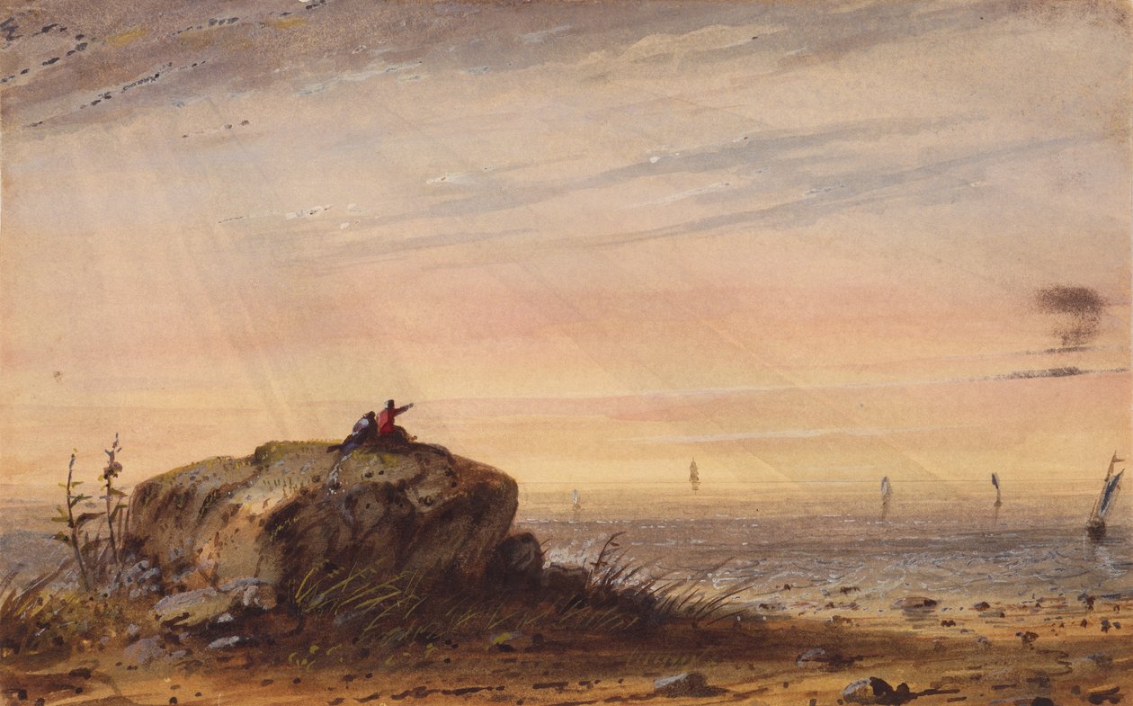 Sea Coast, ca. 1837 (akvarel på papir) af Alfred Jacob Miller