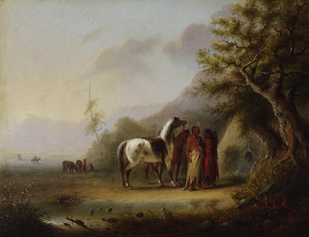 Sioux-indianerne i bjergene af Alfred Jacob Miller