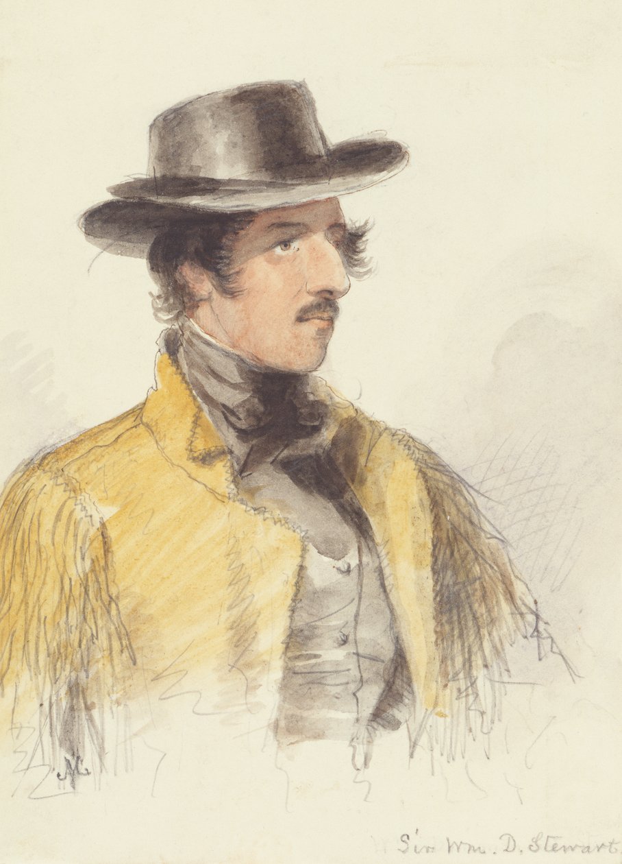 Sir William Stewart, ca. 1837 (akvarel på papir) af Alfred Jacob Miller