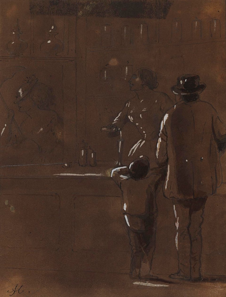 Apotekersken af Alfred Jacob Miller