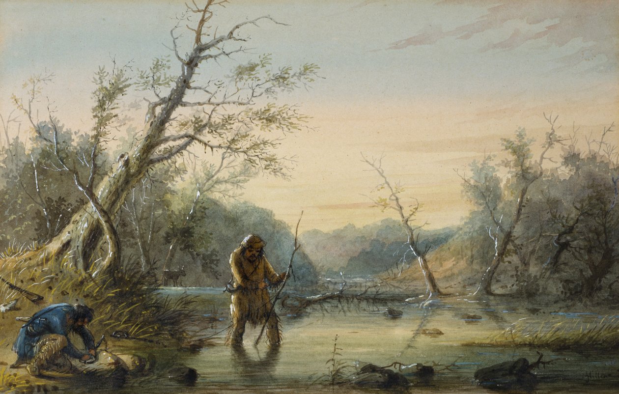 Bæverfangst af Alfred Jacob Miller