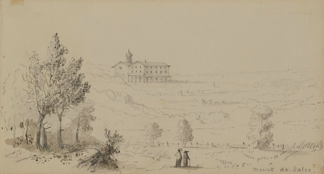 Udsigt over Mount de Sales af Alfred Jacob Miller