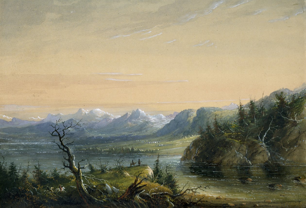 Wind River-kæden af Alfred Jacob Miller