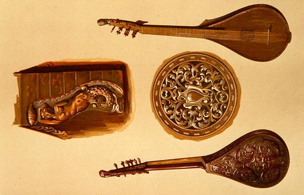 Cittern, italiensk, fra 