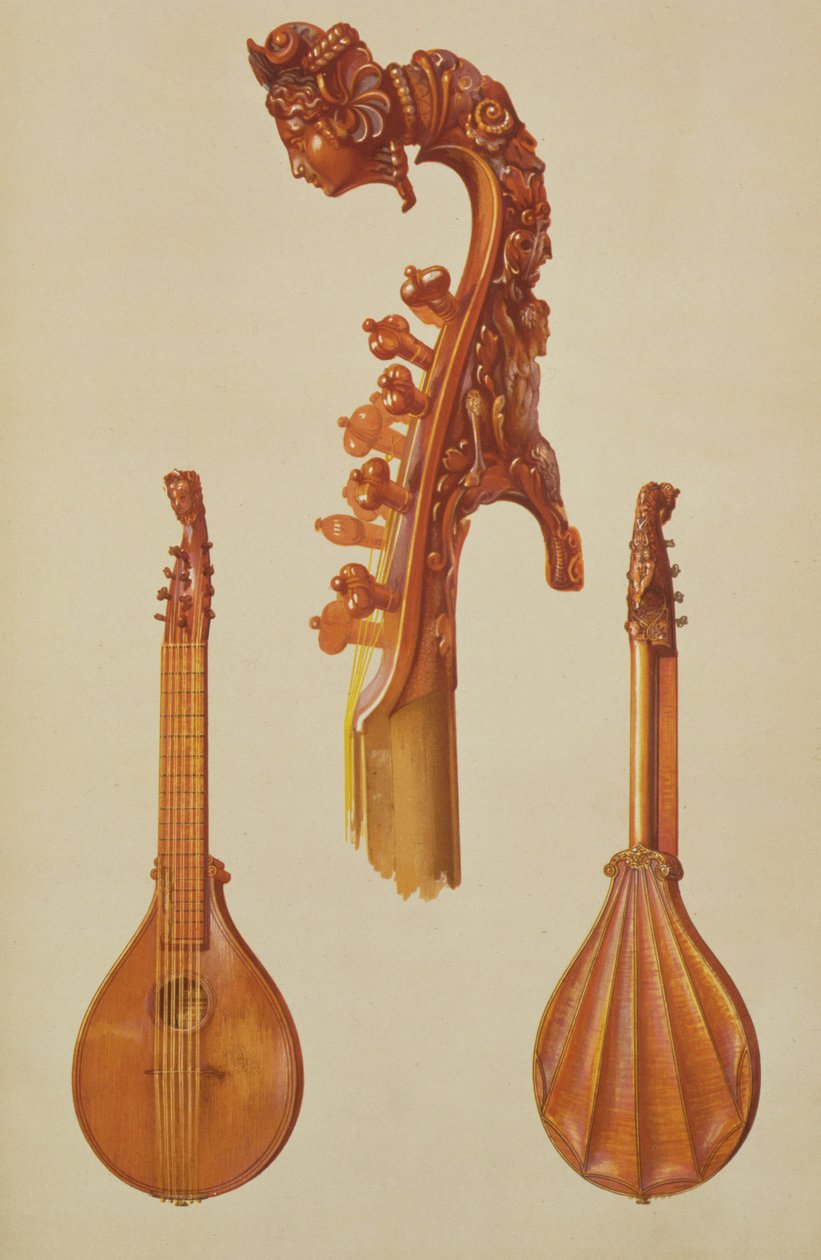 Cittern lavet af Antonio Stradivarius (ca. 1644-1737) 1700, fra 