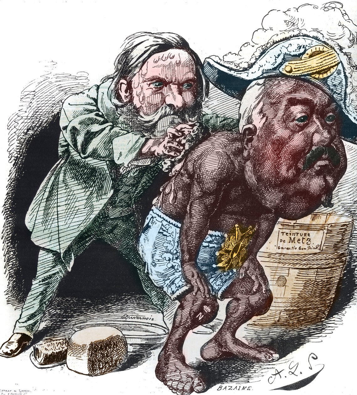 Clement Duvernois (1836-1879), en fransk politiker, forsøgte at rydde op i Francois Achille Bazaine (Francois-Achille) af Alfred Le Petit