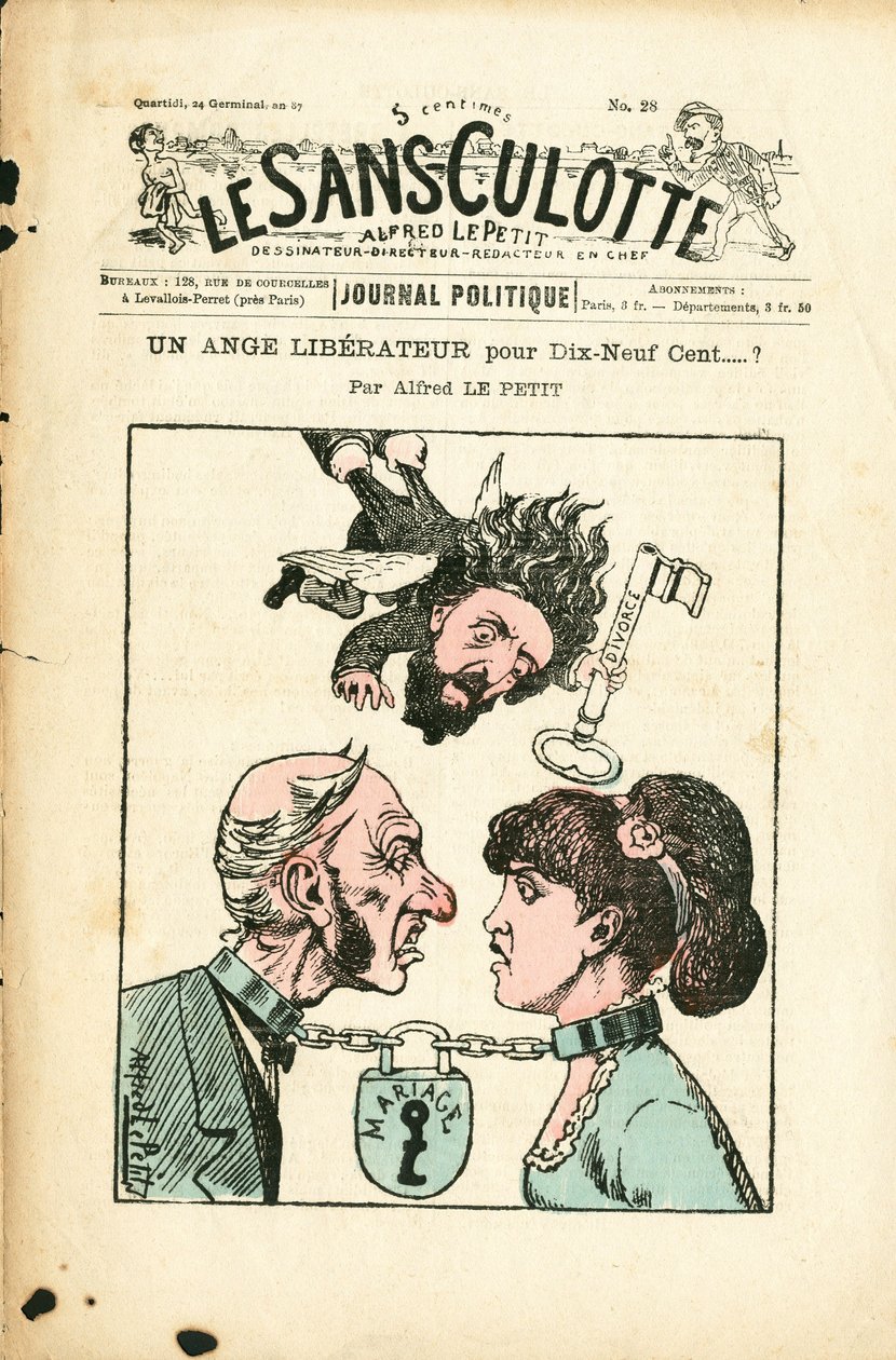 Cover af "" Le Sans-Panlotte "", nummer 28, Satirique en Couleurs af Alfred Le Petit