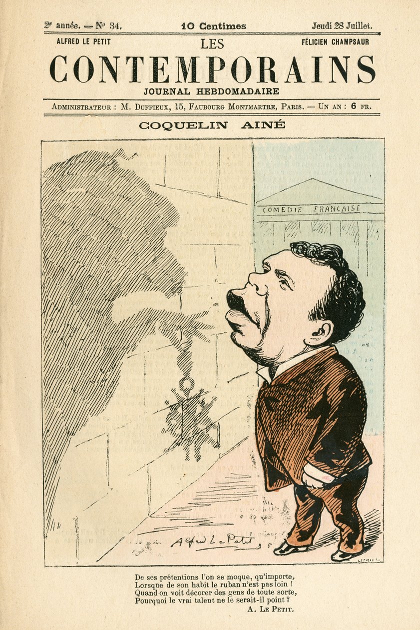 Cover af "" Les Contemporains"", nummer 34 af Alfred Le Petit