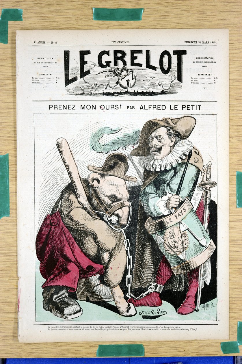 Cover af ""The Grelot"", nummer 51, Satirical in Colors af Alfred Le Petit