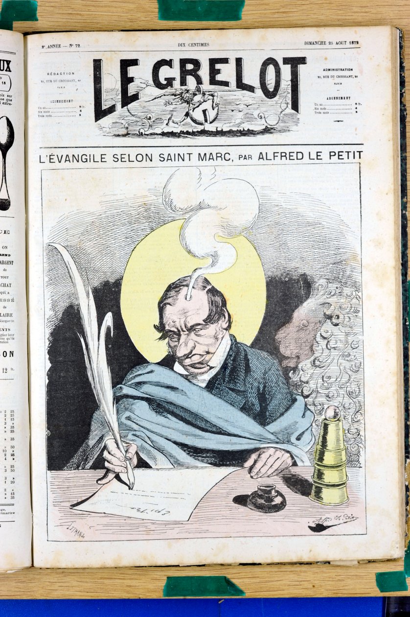 Omslag til "" The Grelot"", nummer 72, Satirical in Colors af Alfred Le Petit