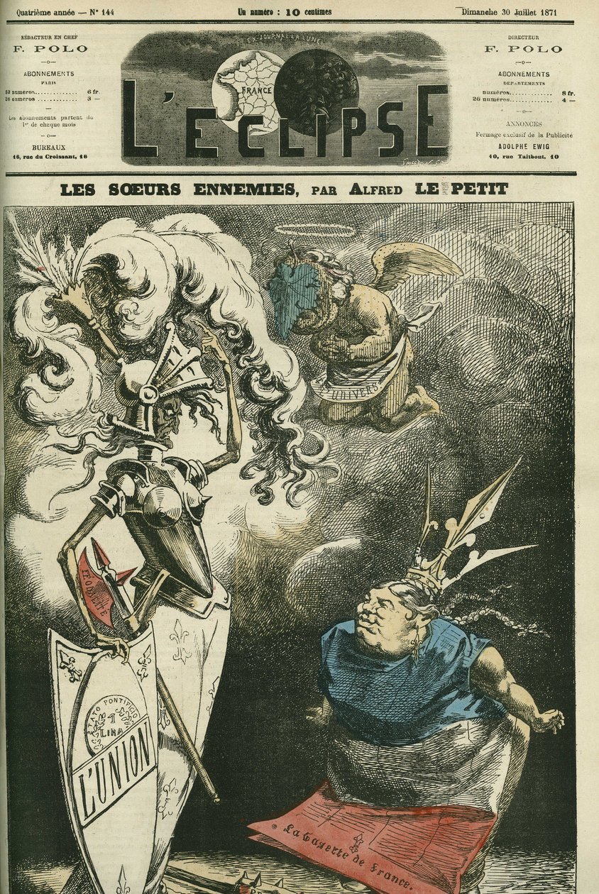 Fjendtlige søstre, mellem La Gazette de France og L