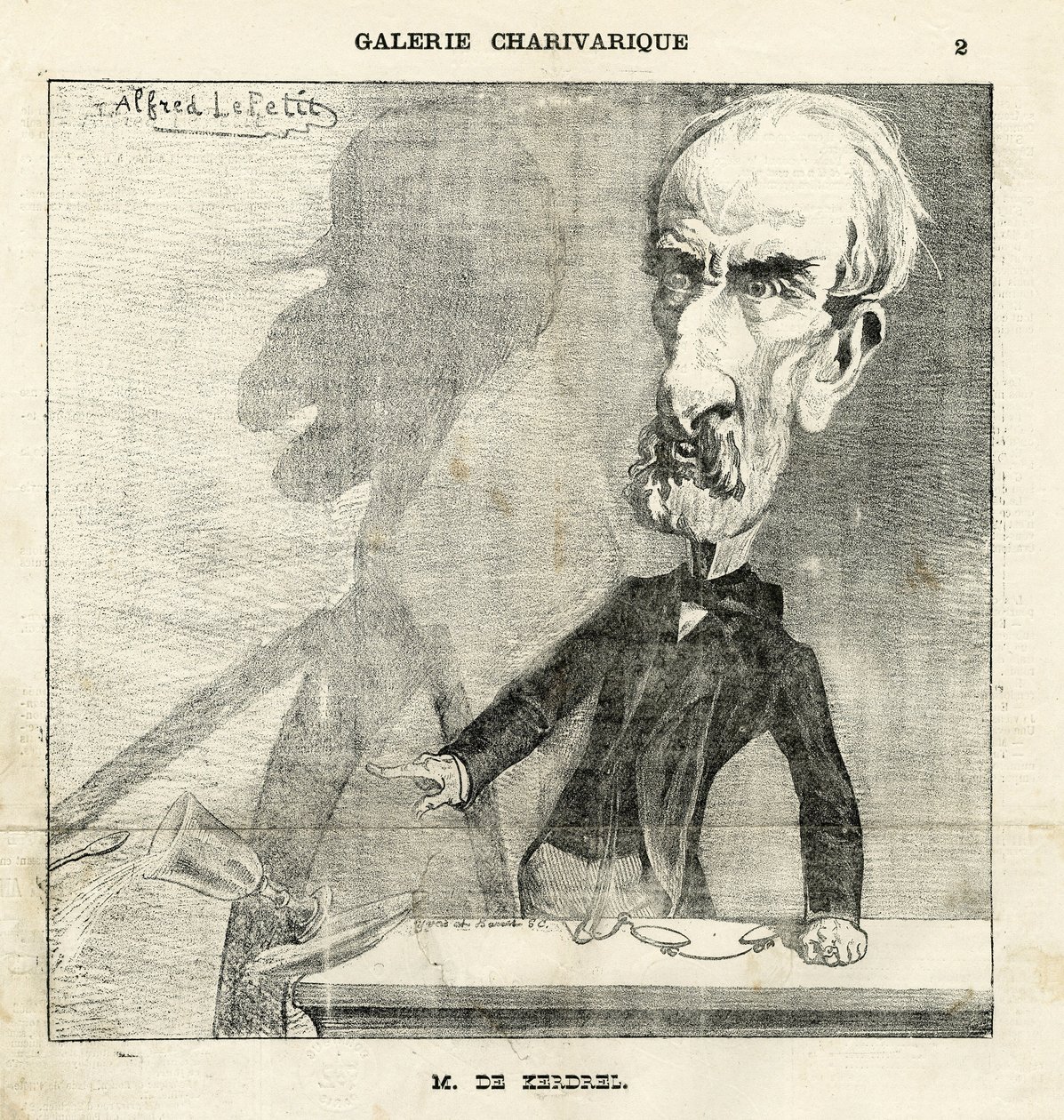 Illustration af Alfred Le Pete (1841-1909) i Le Charivari af Alfred Le Petit