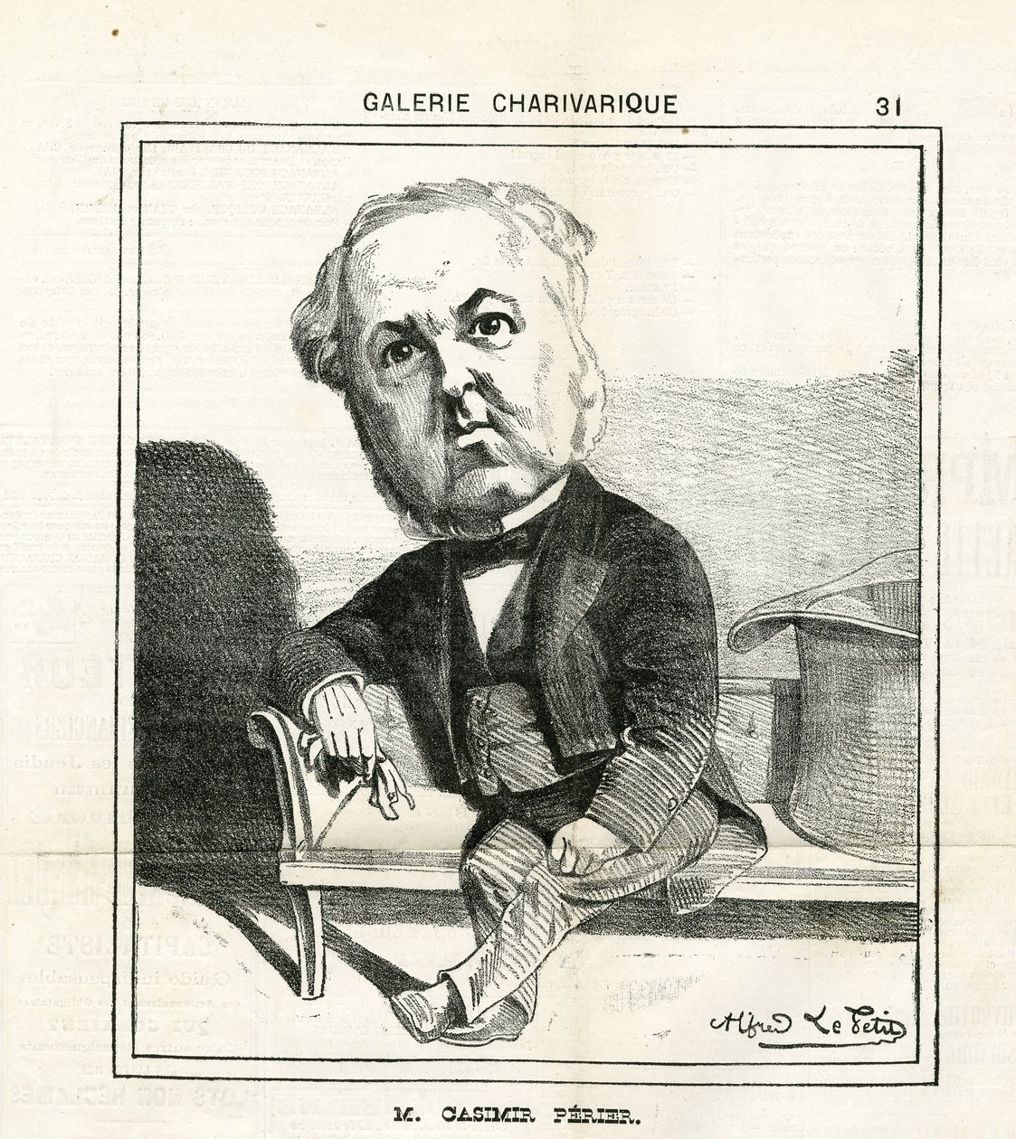 Illustration i Le Charivari af Alfred Le Petit