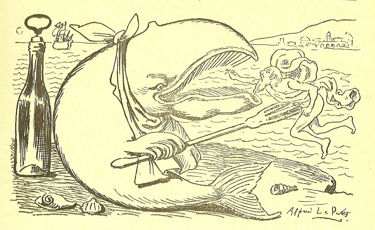 Illustration af Alfred Le Pete (1841-1909) i Gros-Jean og hans kur af Alfred Le Petit