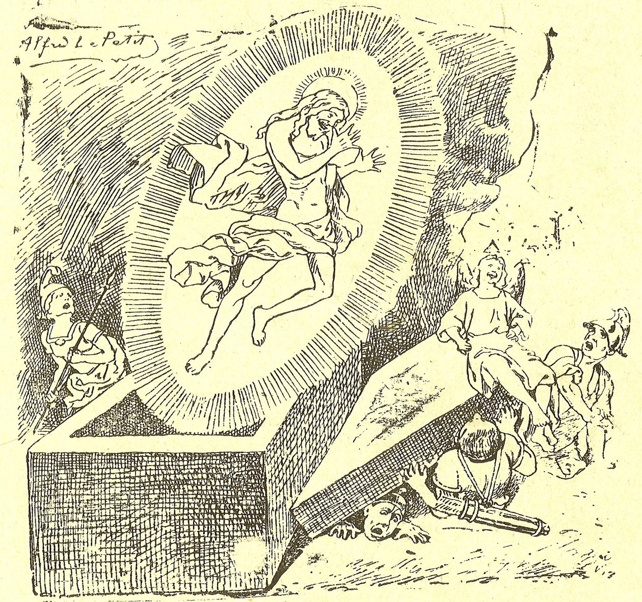 Illustration af Alfred Le Pete (1841-1909) i Gros-Jean og hans sogn af Alfred Le Petit