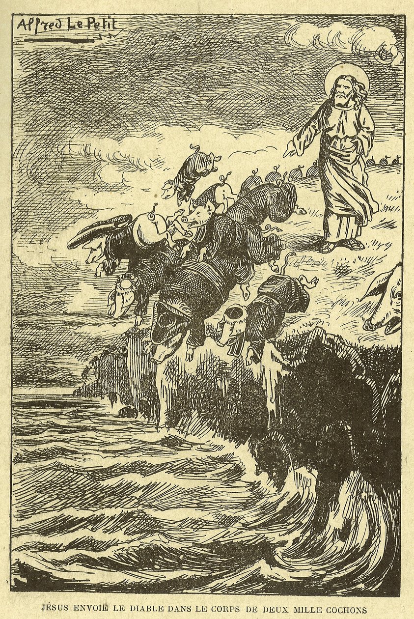 Illustration af Alfred Le Pete (1841-1909) i Gros-Jean et son-kur af Alfred Le Petit
