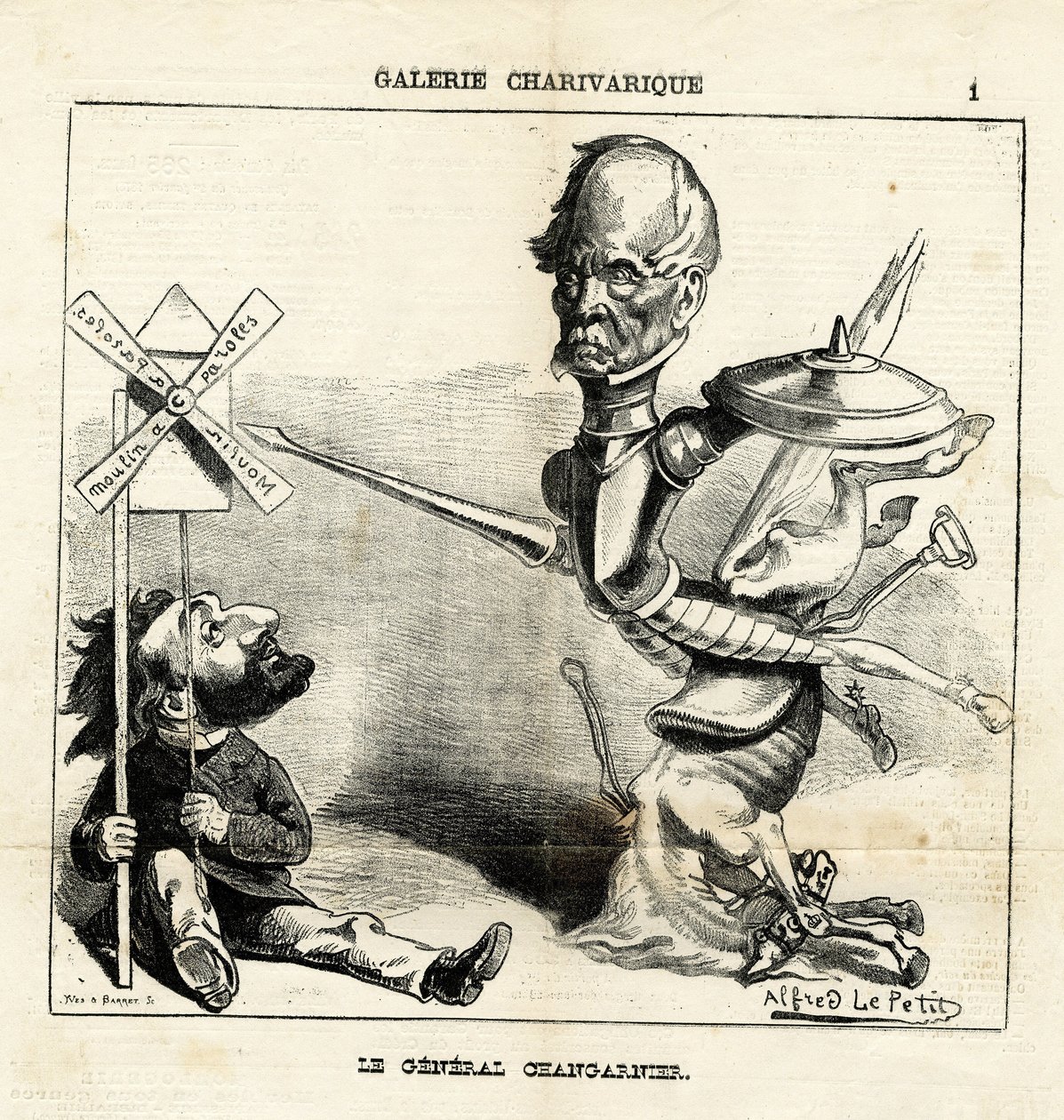 Illustration af Alfred Le Pete (1841-1909) i Le Charivari af Alfred Le Petit