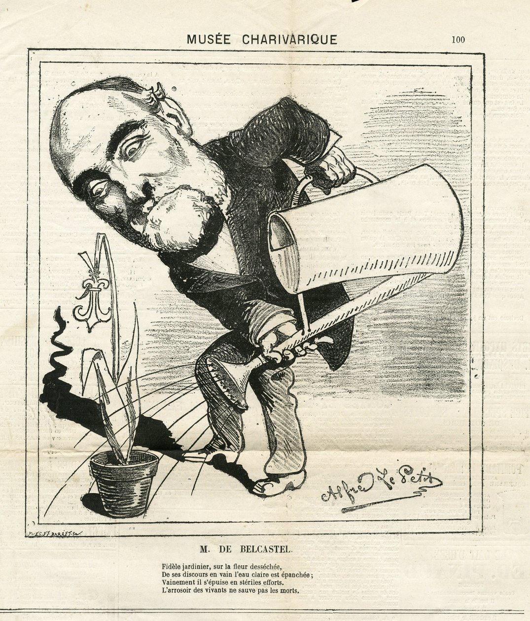 Illustration af Alfred Le Pete (1841-1909) i Le Charivari af Alfred Le Petit