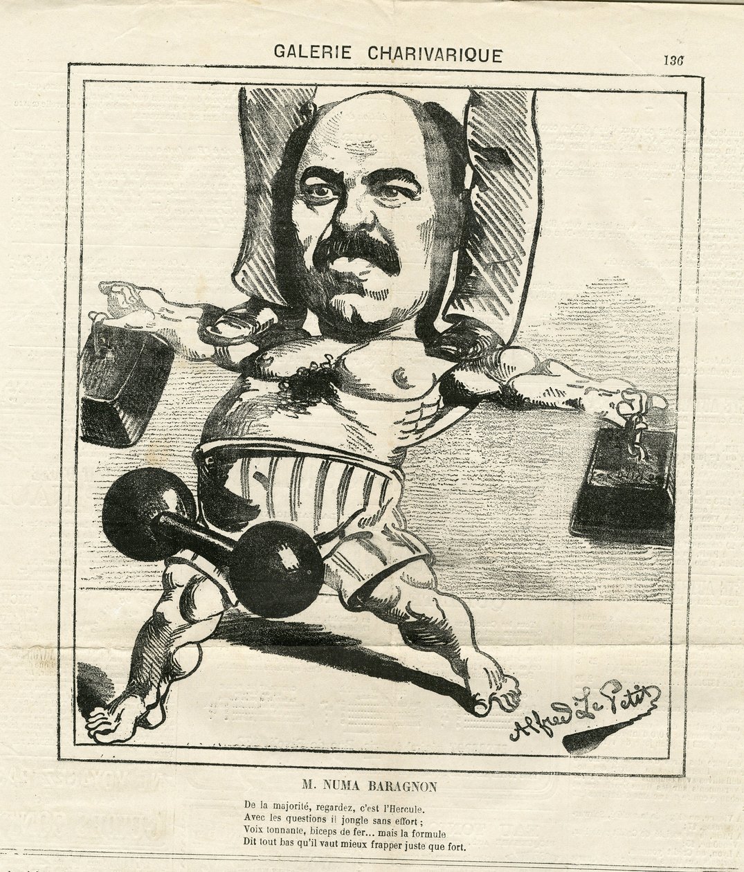 Illustration af Alfred Le Pete (1841-1909) i Le Charivari af Alfred Le Petit