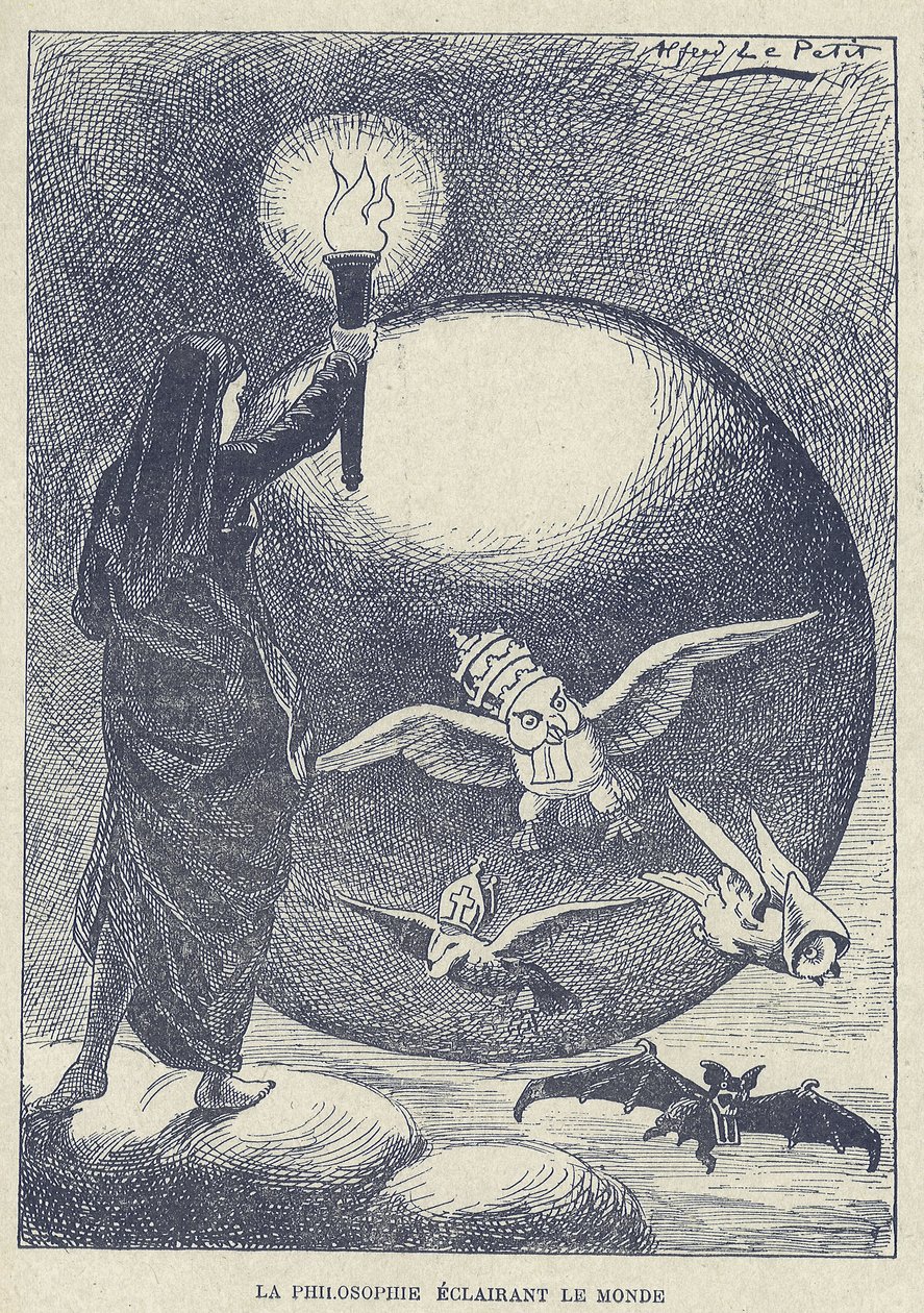 Illustration af Alfred Le Petit (1841-1909) i Grosjean og hans kur af Alfred Le Petit