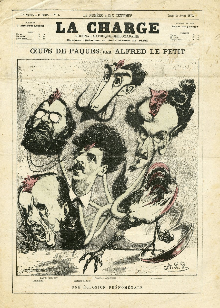 Illustration af Alfred Le Petité (1841-1909) i LA Charge (1870) af Alfred Le Petit